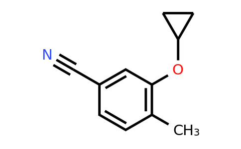 CAS 1243471-33-1 | 3-Cyclopropoxy-4-methylbenzonitrile