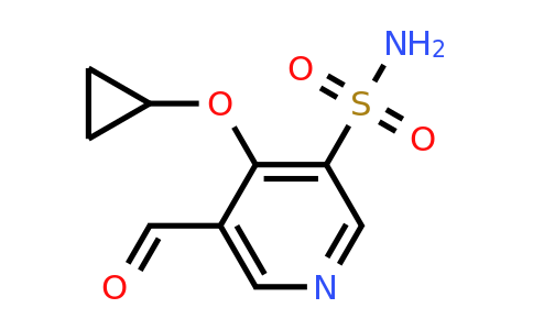 CAS 1243471-35-3 | 4-Cyclopropoxy-5-formylpyridine-3-sulfonamide