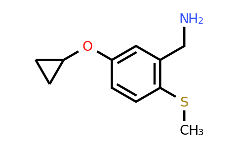 CAS 1243471-36-4 | (5-Cyclopropoxy-2-(methylthio)phenyl)methanamine