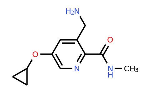 CAS 1243471-39-7 | 3-(Aminomethyl)-5-cyclopropoxy-N-methylpicolinamide
