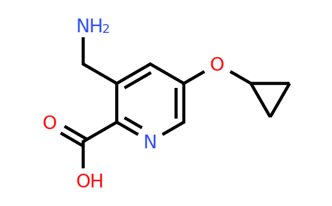 CAS 1243471-42-2 | 3-(Aminomethyl)-5-cyclopropoxypicolinic acid