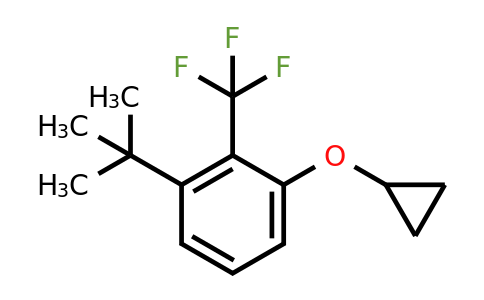 CAS 1243471-43-3 | 1-Tert-butyl-3-cyclopropoxy-2-(trifluoromethyl)benzene