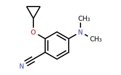 CAS 1243471-44-4 | 2-Cyclopropoxy-4-(dimethylamino)benzonitrile