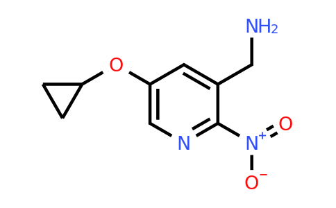 CAS 1243471-46-6 | (5-Cyclopropoxy-2-nitropyridin-3-YL)methanamine