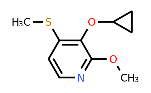 CAS 1243471-50-2 | 3-Cyclopropoxy-2-methoxy-4-(methylsulfanyl)pyridine