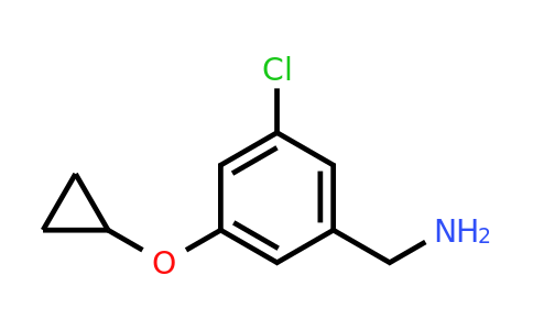 CAS 1243471-55-7 | (3-Chloro-5-cyclopropoxyphenyl)methanamine