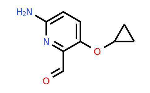 CAS 1243471-56-8 | 6-Amino-3-cyclopropoxypicolinaldehyde
