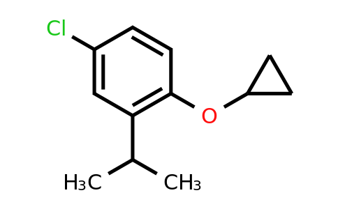CAS 1243471-60-4 | 4-Chloro-1-cyclopropoxy-2-(propan-2-YL)benzene