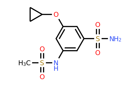 CAS 1243471-62-6 | 3-Cyclopropoxy-5-(methylsulfonamido)benzenesulfonamide