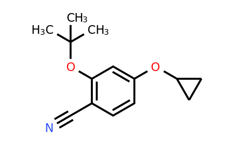 CAS 1243471-69-3 | 2-Tert-butoxy-4-cyclopropoxybenzonitrile