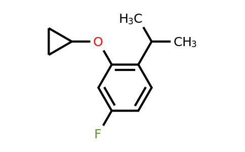 CAS 1243471-74-0 | 2-Cyclopropoxy-4-fluoro-1-(propan-2-YL)benzene