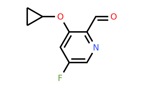 CAS 1243471-78-4 | 3-Cyclopropoxy-5-fluoropicolinaldehyde