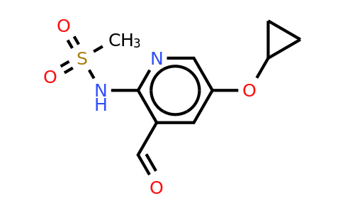 CAS 1243471-80-8 | N-(5-cyclopropoxy-3-formylpyridin-2-YL)methanesulfonamide