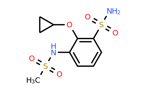 CAS 1243471-82-0 | 2-Cyclopropoxy-3-(methylsulfonamido)benzenesulfonamide
