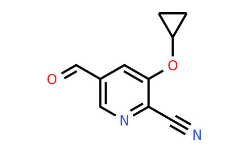 CAS 1243471-86-4 | 3-Cyclopropoxy-5-formylpicolinonitrile