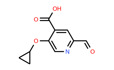 CAS 1243471-90-0 | 5-Cyclopropoxy-2-formylisonicotinic acid