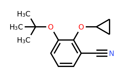 CAS 1243471-92-2 | 3-Tert-butoxy-2-cyclopropoxybenzonitrile
