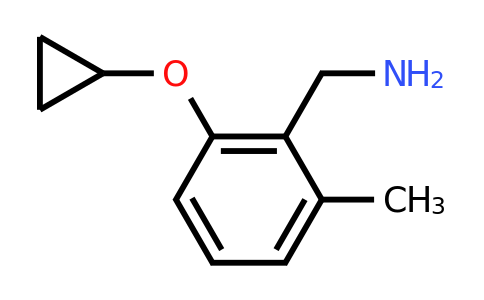 CAS 1243471-95-5 | (2-Cyclopropoxy-6-methylphenyl)methanamine