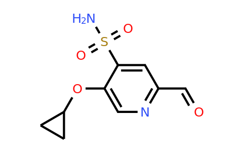 CAS 1243471-97-7 | 5-Cyclopropoxy-2-formylpyridine-4-sulfonamide