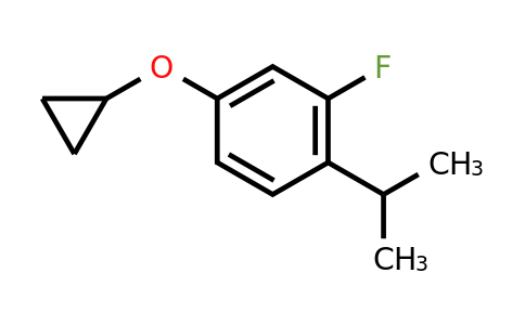 CAS 1243472-03-8 | 4-Cyclopropoxy-2-fluoro-1-(propan-2-YL)benzene