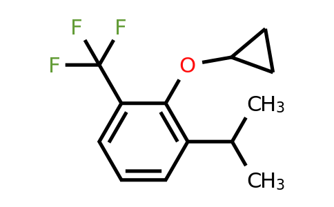 CAS 1243472-08-3 | 2-Cyclopropoxy-1-isopropyl-3-(trifluoromethyl)benzene