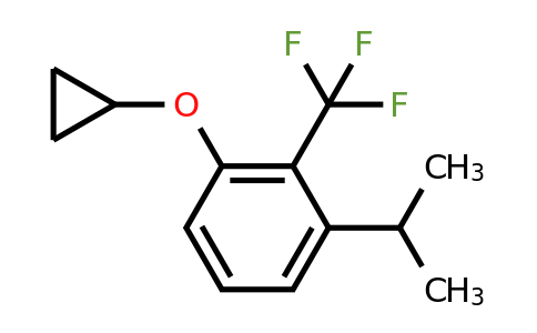 CAS 1243472-13-0 | 1-Cyclopropoxy-3-isopropyl-2-(trifluoromethyl)benzene
