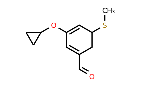 CAS 1243472-15-2 | 3-Cyclopropoxy-5-(methylthio)cyclohexa-1,3-dienecarbaldehyde