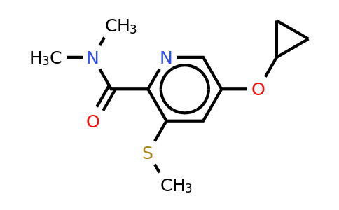 CAS 1243472-20-9 | 5-Cyclopropoxy-N,n-dimethyl-3-(methylthio)picolinamide