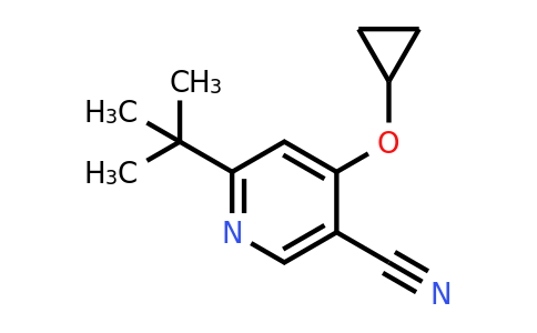 CAS 1243472-23-2 | 6-Tert-butyl-4-cyclopropoxynicotinonitrile