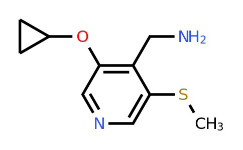 CAS 1243472-26-5 | (3-Cyclopropoxy-5-(methylthio)pyridin-4-YL)methanamine