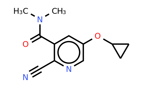 CAS 1243472-30-1 | 2-Cyano-5-cyclopropoxy-N,n-dimethylnicotinamide