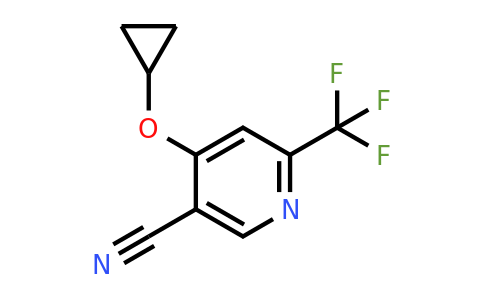 CAS 1243472-34-5 | 4-Cyclopropoxy-6-(trifluoromethyl)nicotinonitrile