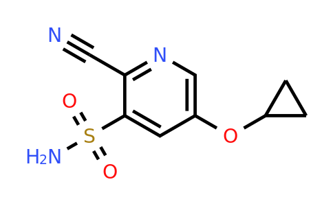 CAS 1243472-36-7 | 2-Cyano-5-cyclopropoxypyridine-3-sulfonamide