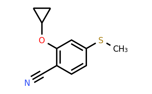 CAS 1243472-40-3 | 2-Cyclopropoxy-4-(methylsulfanyl)benzonitrile