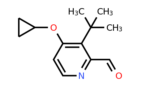 CAS 1243472-43-6 | 3-Tert-butyl-4-cyclopropoxypicolinaldehyde