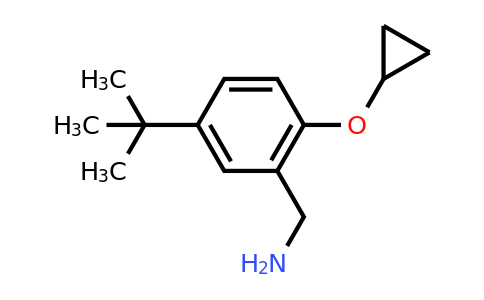 CAS 1243472-46-9 | (5-Tert-butyl-2-cyclopropoxyphenyl)methanamine