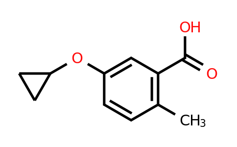 CAS 1243472-48-1 | 5-Cyclopropoxy-2-methylbenzoic acid