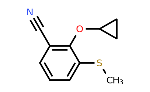 CAS 1243472-52-7 | 2-Cyclopropoxy-3-(methylsulfanyl)benzonitrile