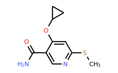 CAS 1243472-59-4 | 4-Cyclopropoxy-6-(methylthio)nicotinamide
