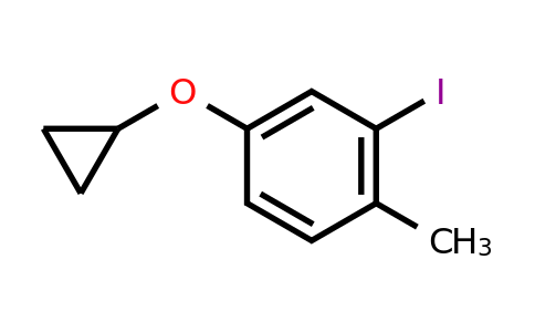 CAS 1243472-62-9 | 4-Cyclopropoxy-2-iodo-1-methylbenzene
