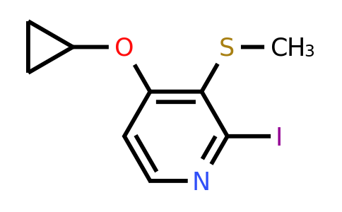 CAS 1243472-69-6 | 4-Cyclopropoxy-2-iodo-3-(methylsulfanyl)pyridine