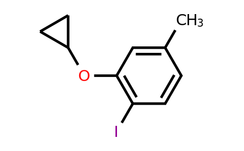 CAS 1243472-73-2 | 2-Cyclopropoxy-1-iodo-4-methylbenzene