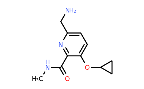 CAS 1243472-78-7 | 6-(Aminomethyl)-3-cyclopropoxy-N-methylpicolinamide