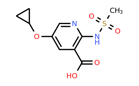 CAS 1243472-79-8 | 5-Cyclopropoxy-2-(methylsulfonamido)nicotinic acid