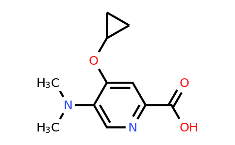 CAS 1243472-83-4 | 4-Cyclopropoxy-5-(dimethylamino)picolinic acid