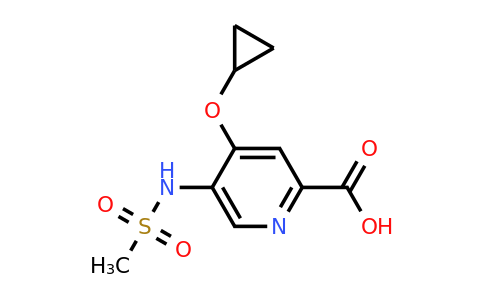 CAS 1243472-85-6 | 4-Cyclopropoxy-5-(methylsulfonamido)picolinic acid