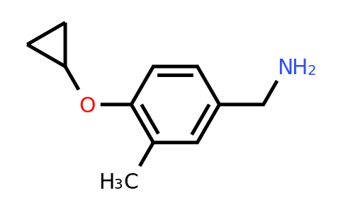 CAS 1243472-87-8 | (4-Cyclopropoxy-3-methylphenyl)methanamine