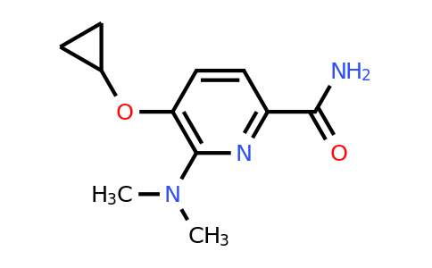 CAS 1243472-91-4 | 5-Cyclopropoxy-6-(dimethylamino)picolinamide