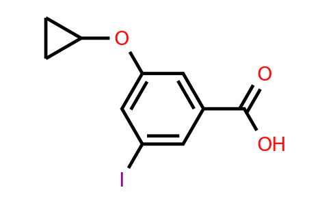 CAS 1243472-93-6 | 3-Cyclopropoxy-5-iodobenzoic acid