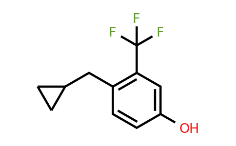 CAS 1243472-95-8 | 4-(Cyclopropylmethyl)-3-(trifluoromethyl)phenol